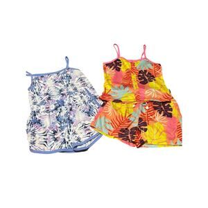 Tank style shorts pj’s pajama duo of 7/8 euc worn a time or two polyester